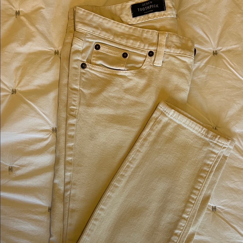 J. Crew Women's Beige Skinny Jeans